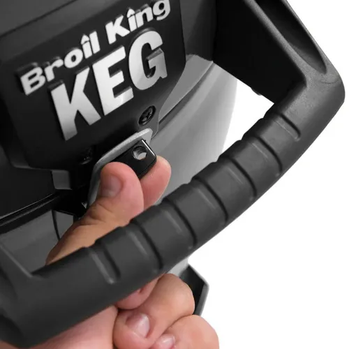 Угольный камадо-гриль Broil-King KEG 2000, 47 см со столом - тележкой