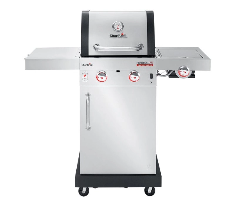 Char Broil Professional 2S. Панели из нержавеющей стали. Подсветка ручек регуляторов