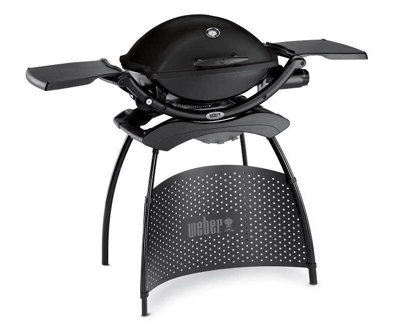 Газовый гриль Weber Q-2200, черный, с подставкой