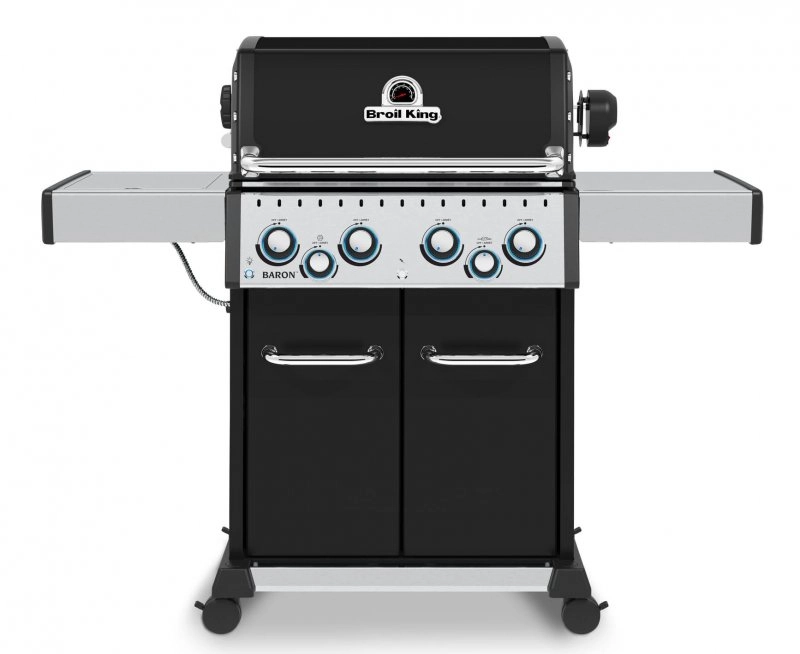 Четырех-горелочный Газовый гриль Broil King Baron 490. В комплекте вертел, боковая горелка 