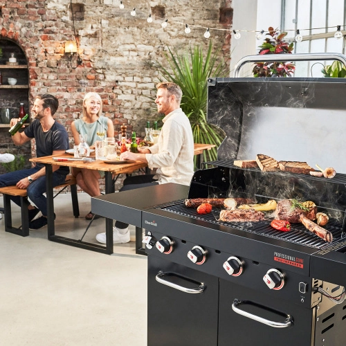 Char Broil Professional Core 4B. Большая площадь решетки