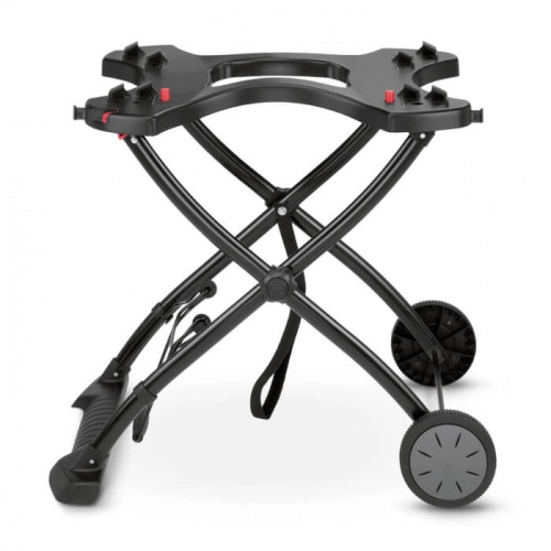 Гриль газовый Weber Q-1200, Black Line с подставкой-тележкой