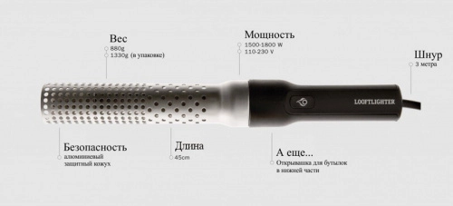 Электрический фен для розжига угля Looft Air Lighter I