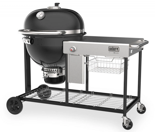 Большой рабочий стол из нержавеющей стали Угольный камадо гриль Weber Summit® Kamado S6 Grill Center