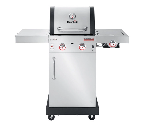 Char Broil Professional 2S. Панели из нержавеющей стали. Подсветка ручек регуляторов