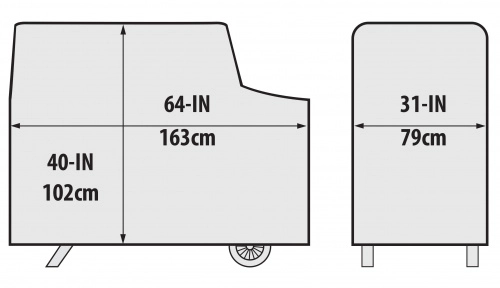 Чехол для гриль-коптильни Broil King Offset 500