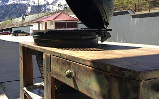 Керамический гриль Big Green Egg L, Красная поляна, 2016