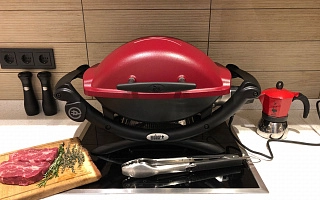 Электрический гриль Weber Q-1400, Москва, 2018