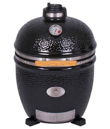 Керамический угольный гриль Monolith Le Chef Pro Solo, 55 см, черный