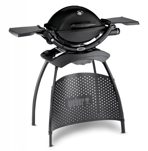 Гриль газовый Weber Q-1200 Black Line с подставкой