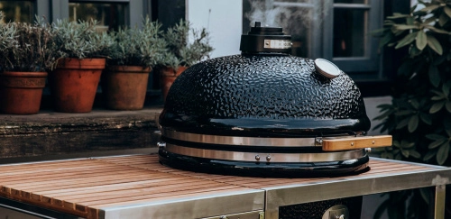 Вариант установки керамического гриля Monolith La Chef Pro в стол-тележку