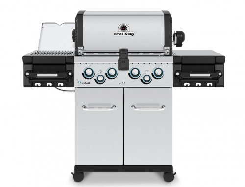 Гриль премиум класса Broil King Regal S490IR Решетка - нержавеющая сталь. горелки. Боковая инфракрасная конфорка. Вертел. Сделано в США