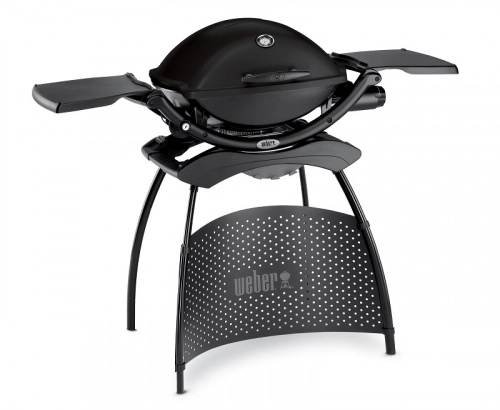 Газовый гриль Weber Q-2200, черный, с подставкой