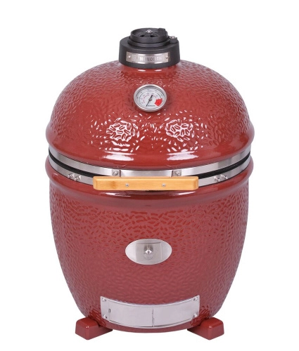 Керамический угольный гриль Monolith Classic Red Pro Solo Serie 2.0, 46 см, красный
