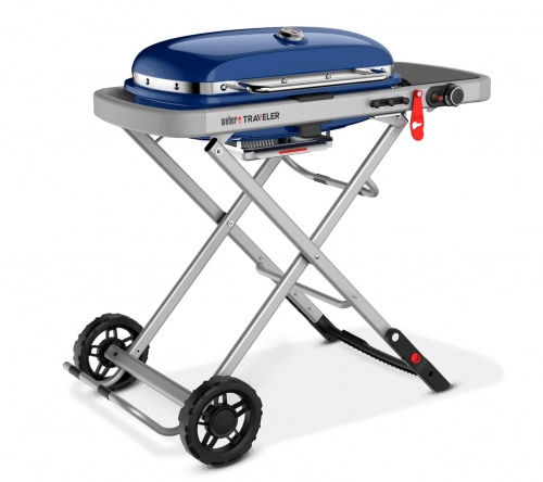 Газовый гриль Weber Traveler синий океан