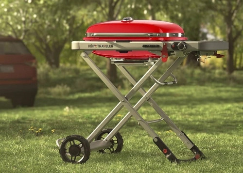 Газовый гриль Weber Traveler красный