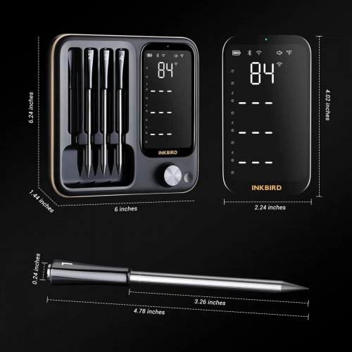 Интеллектуальный Wi-Fi и Bluetooth термометр Inkbird INT-14-BW
