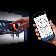 Управление в приложении Помимо собственного экрана системы iQue, приготовлением можно управлять в приложении на смартфоне. Доступны приложения для iPhone и Android c подключением Wi-Fi и Bluetooth. 