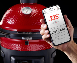 Wi-Fi и управление со смартфорна Управляйте режимами приготовления, следите за датчиками температуры, используйте готовые рецепты и совершенствуйте свое мастерство с помощью приложения Kamado Joe 