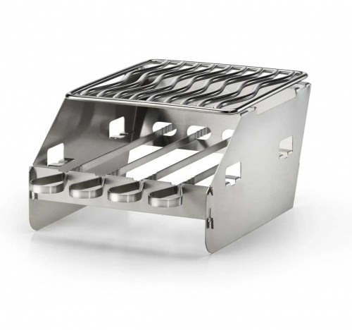 Приготовления шашлыка на нижней зоне