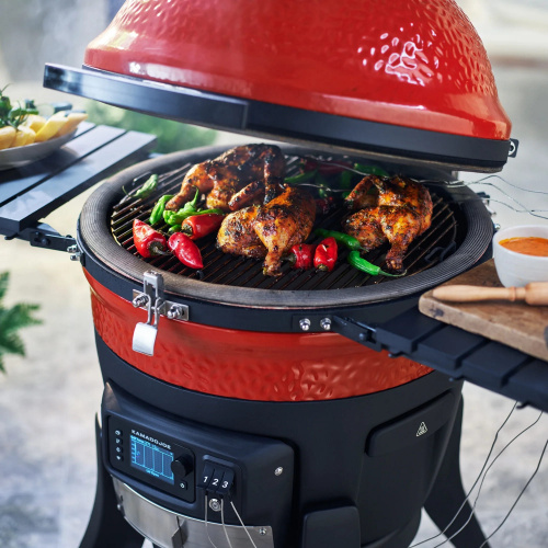 Умный керамический угольный гриль Kamado Joe Konnected Joe Classic III 46 см