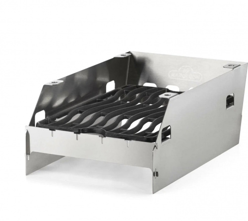 Можно изменять положение мяса относительно горелки