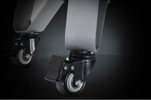 Прорезиненные вращающиеся колеса со стопперами