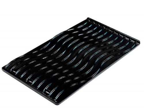 Двусторонний чугунный противень, рифленый с одной стороны