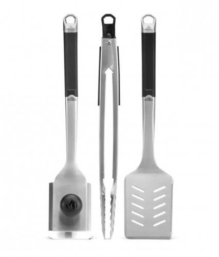 Набор из нержавеющей стали с обрезиненными рукоятками