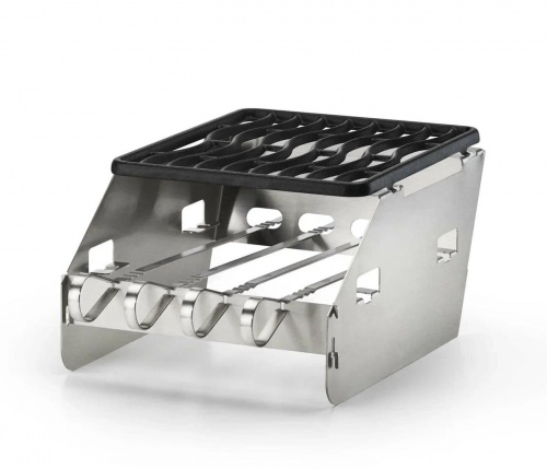 Шампуры и решетку можно использовать одновременно