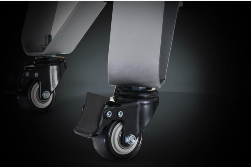 Прорезиненные вращающиеся колеса со стопперами